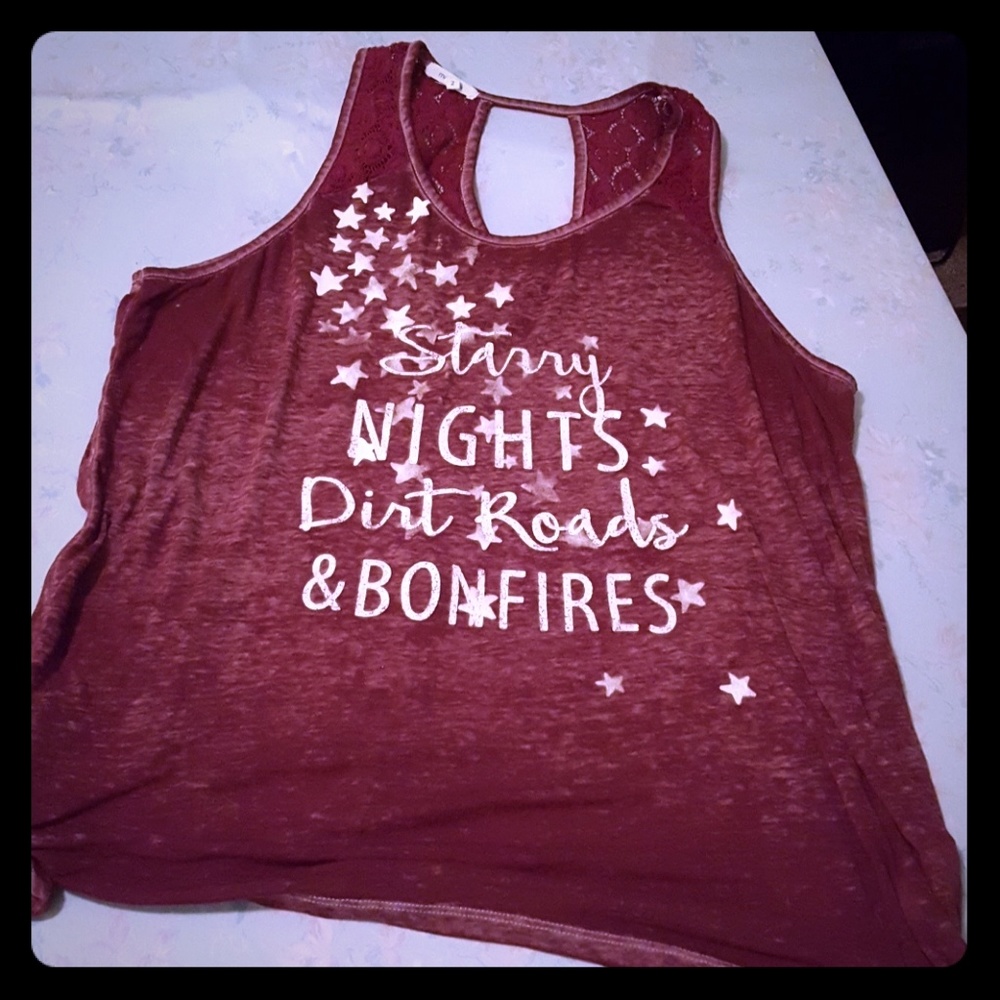 Maurices Wine Colored Sleeveless